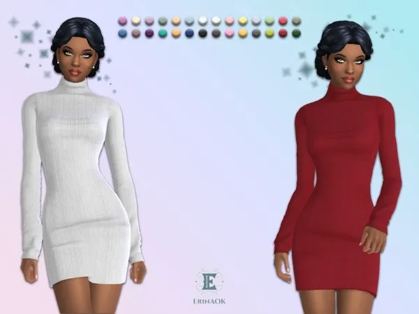 Mix ErinAOK Womens Dress 121125 - The Sims 4 Custom Content