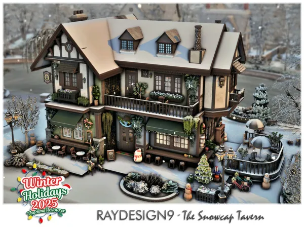 Maxis Match The Snowcap Tavern by RayDesign9 - The Sims 4 Custom Content