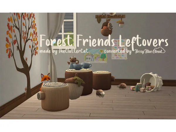 [BerryBlueCloud] Forest Friends by simsfinds - The Sims 2 Custom Content