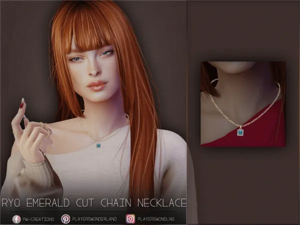 Sims 4 1 new necklace by pwcreations
