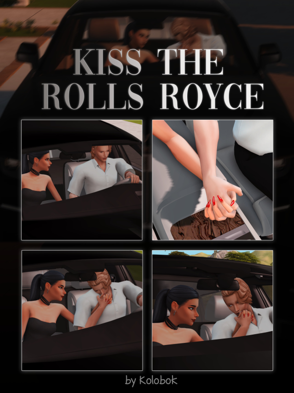 Mix Posepack Kiss the Rolls Royce by simsfinds - The Sims 4 Custom Content