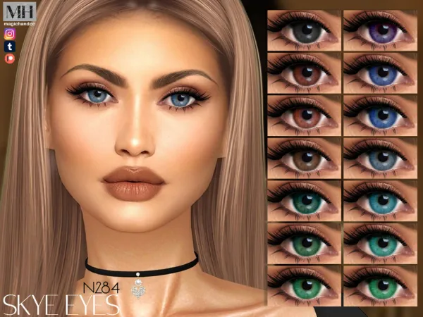 Alpha Skye Eyes N284 - The Sims 4 Custom Content