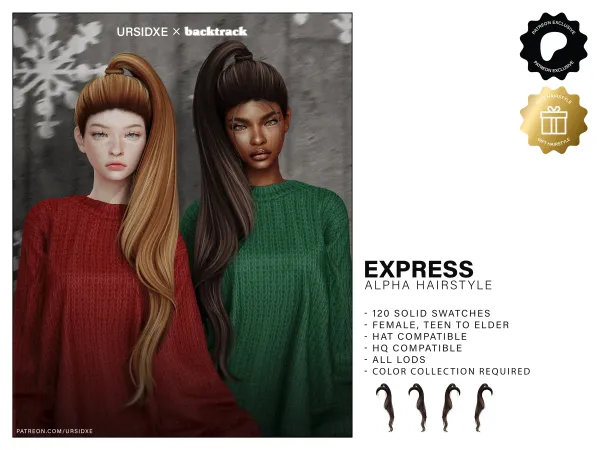 Alpha HOLIDAY GIFT Express by Ursidxe - The Sims 4 Custom Content