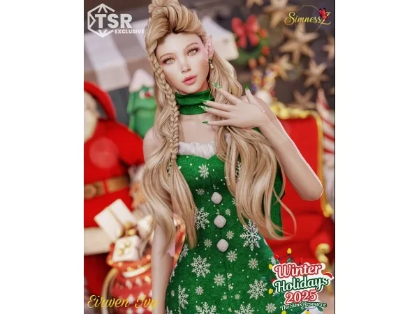 Alpha WINTER HOLIDAYS Eirwen Ivy - The Sims 4 Custom Content