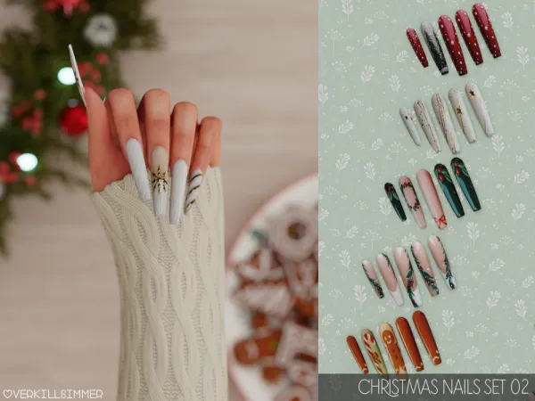 Christmas nails set 02