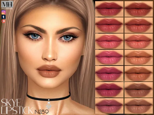 Alpha Skye Lipstick N289 - The Sims 4 Custom Content