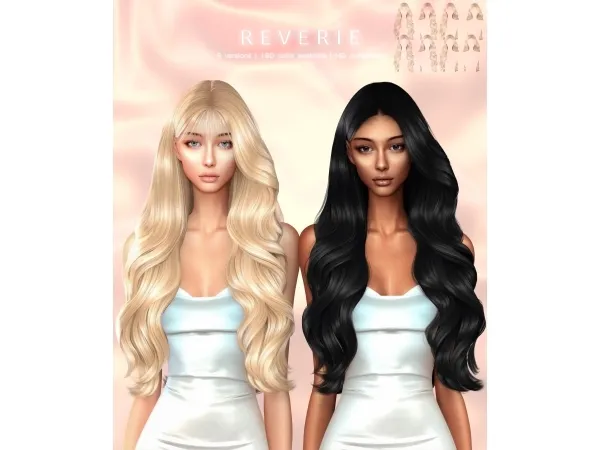 Alpha Reverie Hairstyle - The Sims 4 Custom Content