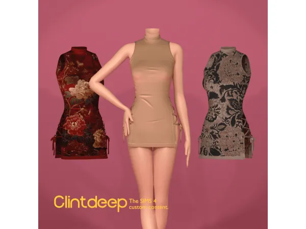 Alpha Clintdeep Alycia Mini Dress - The Sims 4 Custom Content