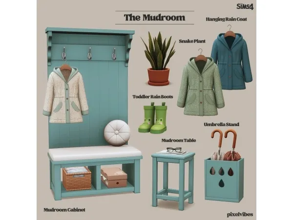 Mix The Mudroom - The Sims 4 Custom Content