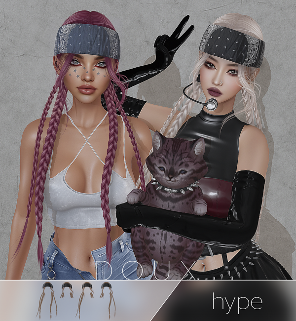 Alpha DOUX New Release HYPE by douxhair - The Sims 4 Custom Content