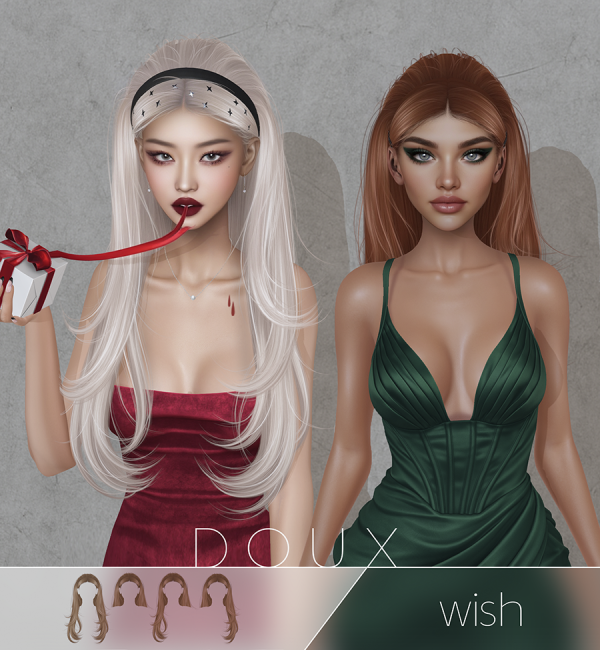 Alpha doux NEW RELEASE WISH by douxhair - The Sims 4 Custom Content