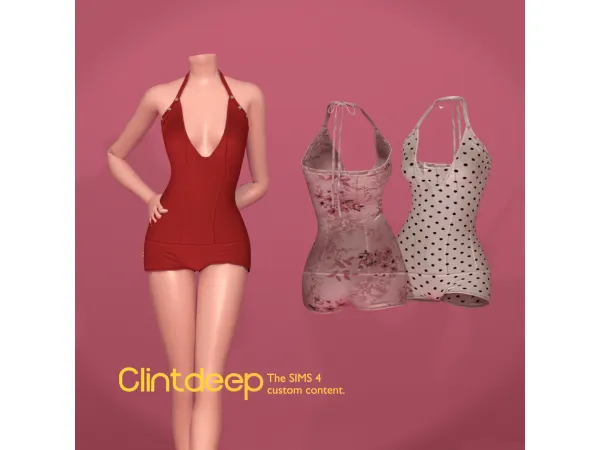 Alpha Clintdeep Everly Mini Jumpsuit - The Sims 4 Custom Content