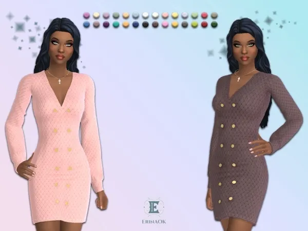 Mix ErinAOK Womens Dress 122025 - The Sims 4 Custom Content