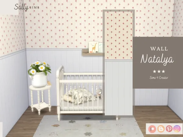 Mix Wall Natalya by SallySims_cc - The Sims 4 Custom Content