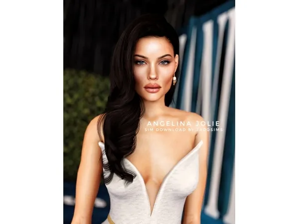 Alpha Angelina Jolie (Sim Download) - The Sims 4 Custom Content