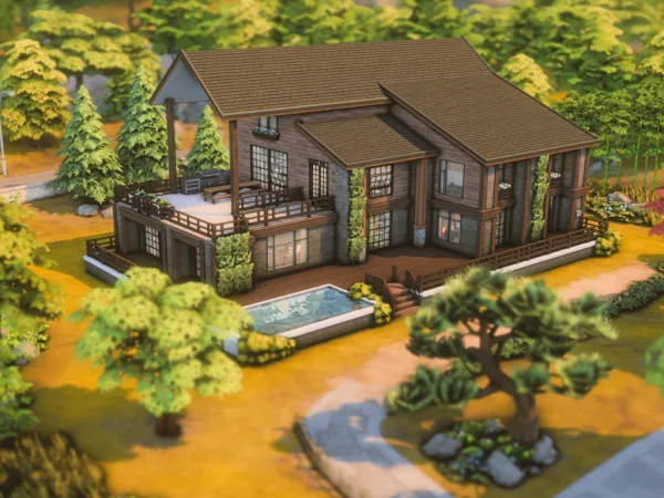 Maxis Match Cozy Modern Home - The Sims 4 Custom Content