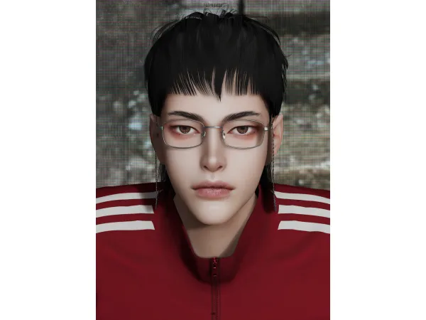 Alpha Nathan Glasses by mirosims2020 - The Sims 4 Custom Content
