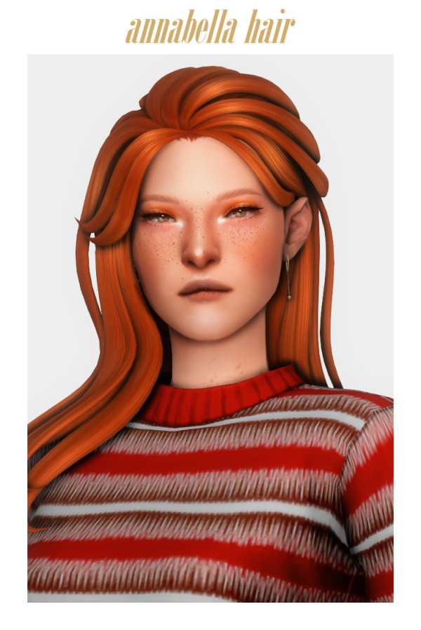 Maxis Match nnabella hair by simsfinds - The Sims 4 Custom Content