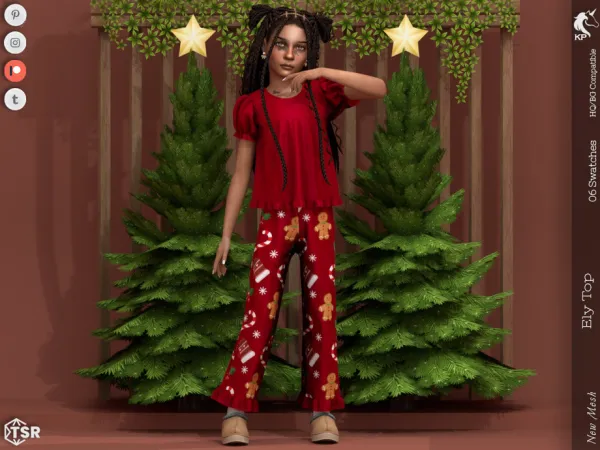 Alpha Ely Top Child by KaTPurpura - The Sims 4 Custom Content