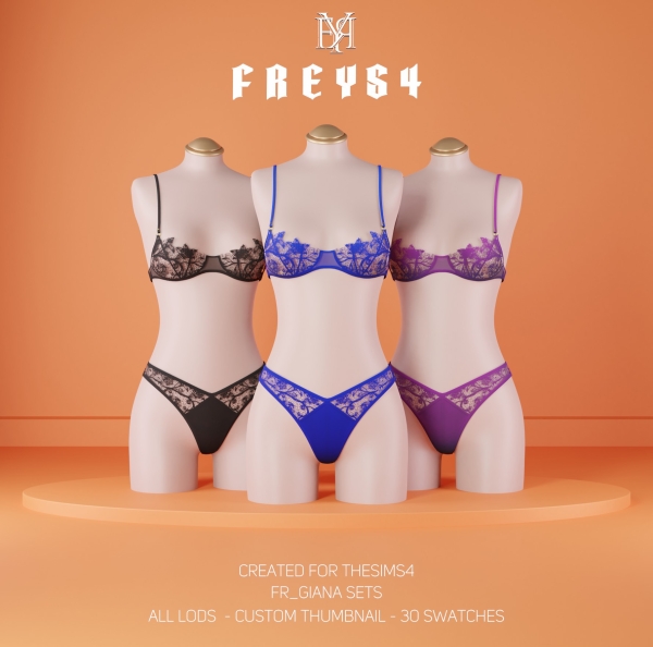 Alpha FR_Giana Sets by freys4 - The Sims 4 Custom Content