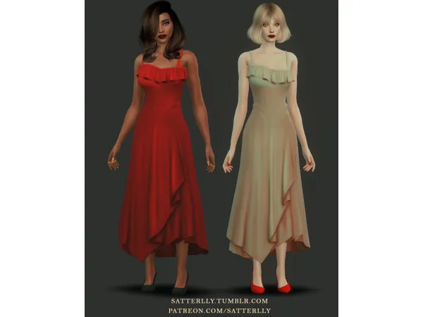 Sims 4 Dress - Arabella by satterlly
