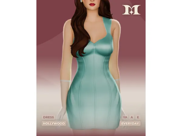 Sims 4 Hollywood Dress by milliancc