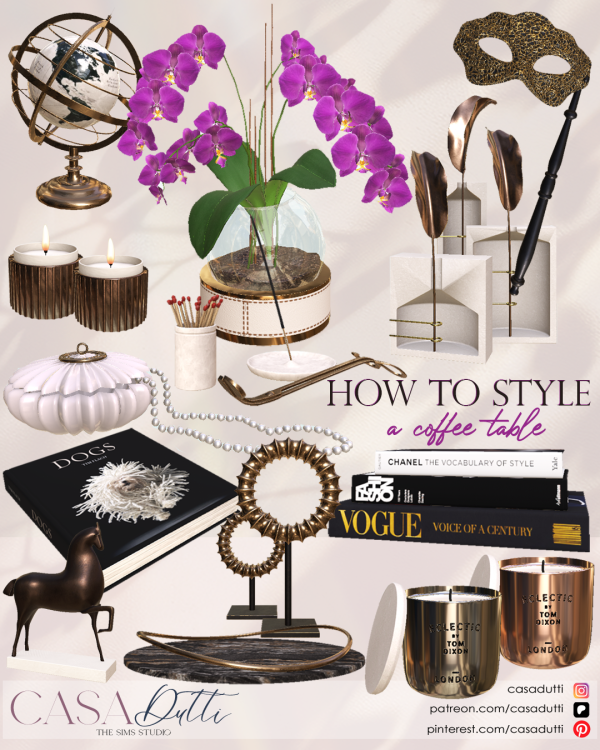 Alpha How to Style a Coffee Table by casadutti - The Sims 4 Custom Content