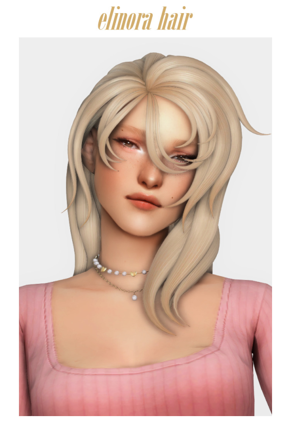 Maxis Match linora hair by simsfinds - The Sims 4 Custom Content