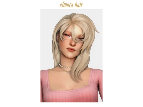 Sims 4 u00abelinorau00bb hair by clumsyalien