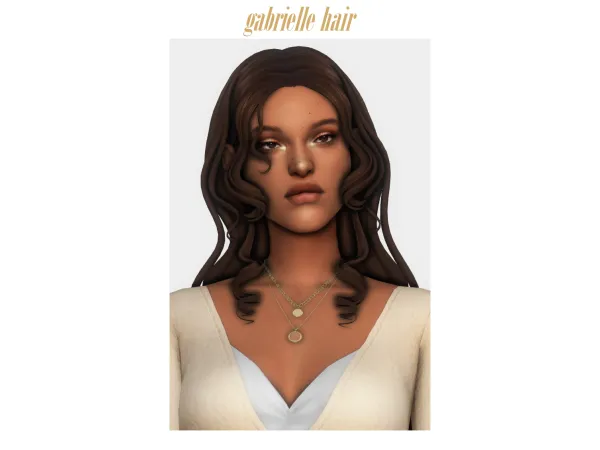 Sims 4 u00abgabrielleu00bb hair by clumsyalien