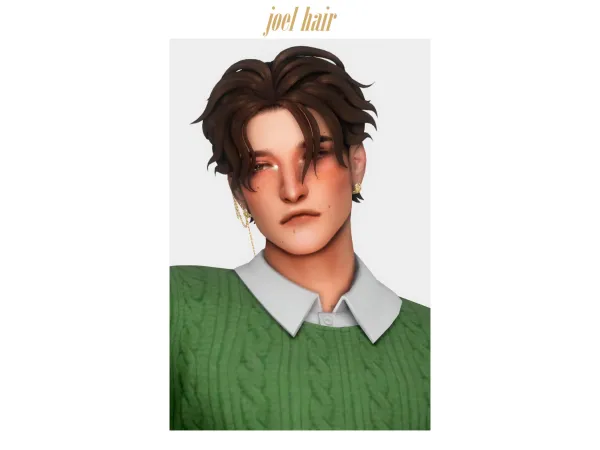 Sims 4 u00abjoelu00bb hair by clumsyalien