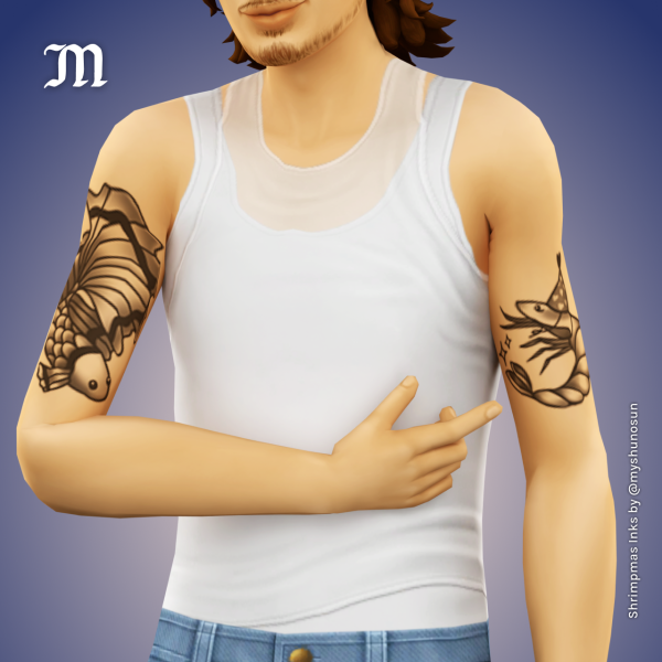 Mix Merry (Shrimp)mas Shrimpmas Inks by simsfinds - The Sims 4 Custom Content