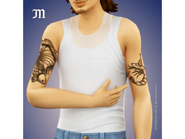 Sims 4 Merry (Shrimp)mas! - Shrimpmas Inks by myshunosun