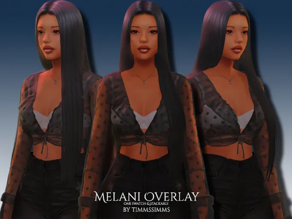 Maxis Match Melani Overlay - The Sims 4 Custom Content