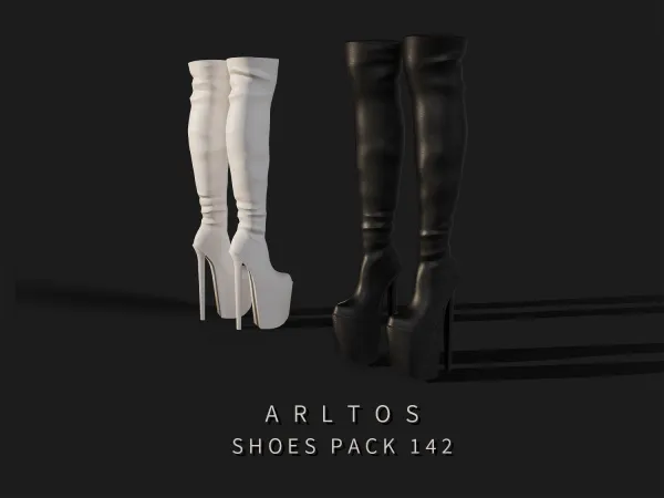 Alpha Shoes Pack 142 by Arltos - The Sims 4 Custom Content