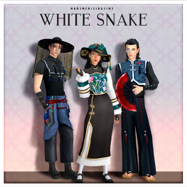 Maxis Match White Snake by simsfinds - The Sims 4 Custom Content
