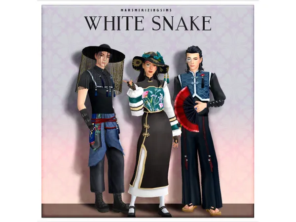 Maxis Match White Snake by marsmerizingsims - The Sims 4 Custom Content