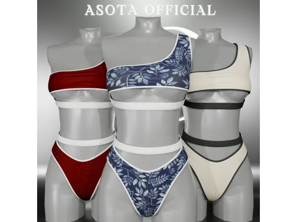 Alpha [ASOTA OFFICIAL] Della Swimsuit - The Sims 4 Custom Content