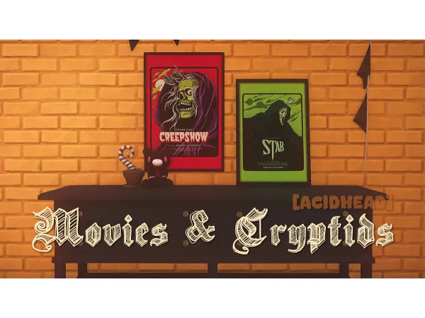 Mix Movies Cyptids by acidheaddd - The Sims 4 Custom Content