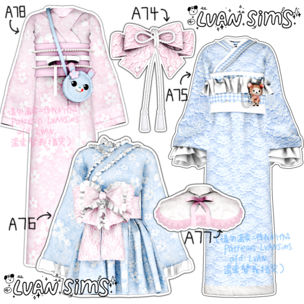 Mix [LVAN]Collection 10 A74 A75 A76 A77 A78 by simsfinds - The Sims 4 Custom Content