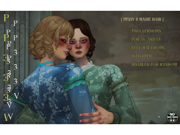 Maxis Match 06 Masie Hair by pocketposies333 - The Sims 4 Custom Content