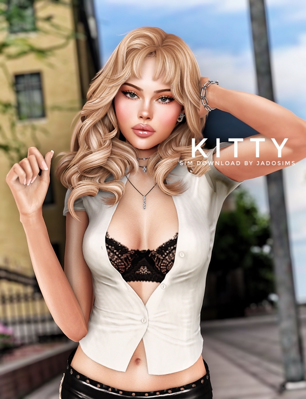 Alpha Kitty (Sim Download) by shopwithflynnn - The Sims 4 Custom Content