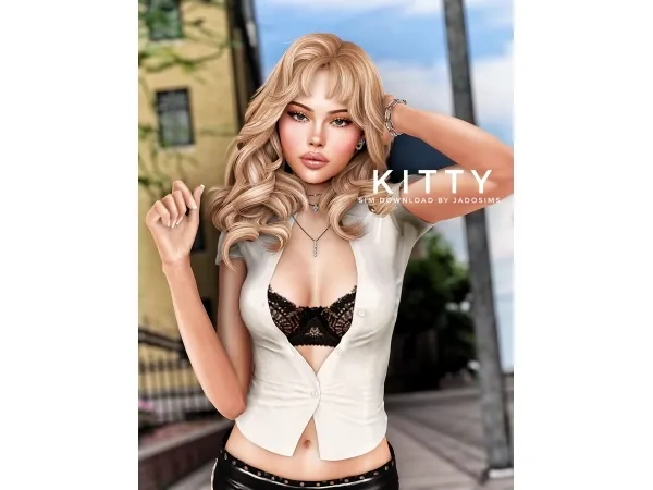 Alpha Kitty (Sim Download) - The Sims 4 Custom Content