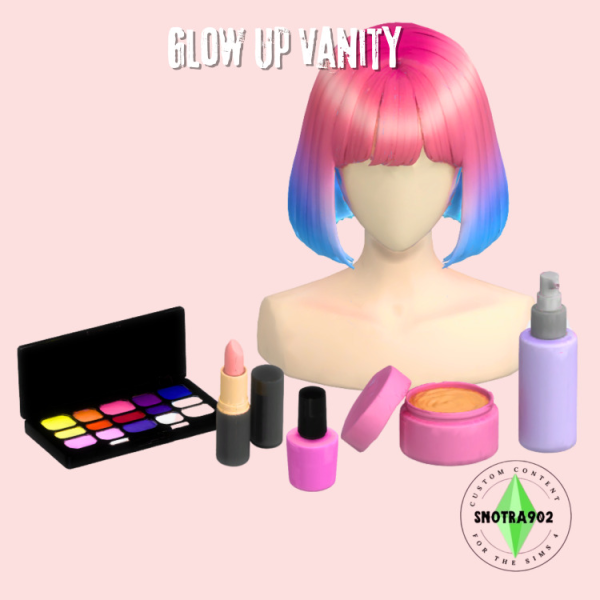 Maxis Match Glow Up Vanity by simsfinds - The Sims 4 Custom Content