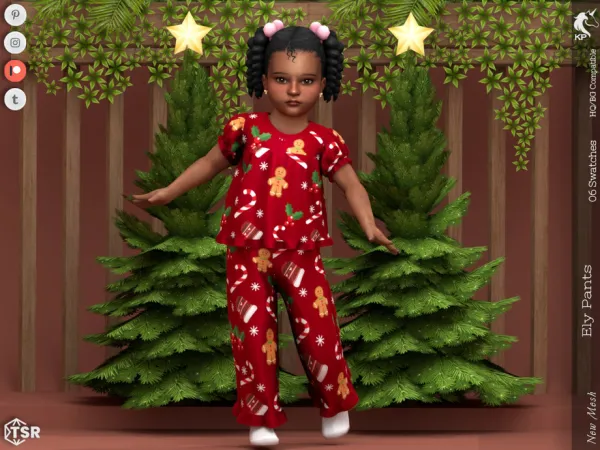 Mix Ely Pants Toddler by KaTPurpura - The Sims 4 Custom Content