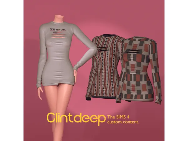 Alpha Clintdeep Olivia Bodycon - The Sims 4 Custom Content