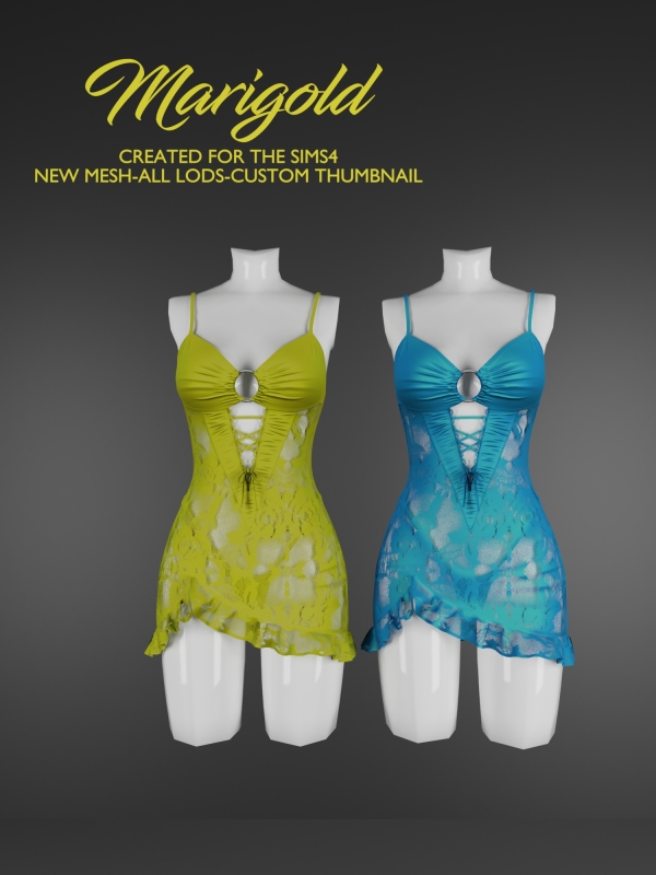 Alpha MARIGOLD TS4_LINGERIE MARIAGE by marigoldsims - The Sims 4 Custom Content