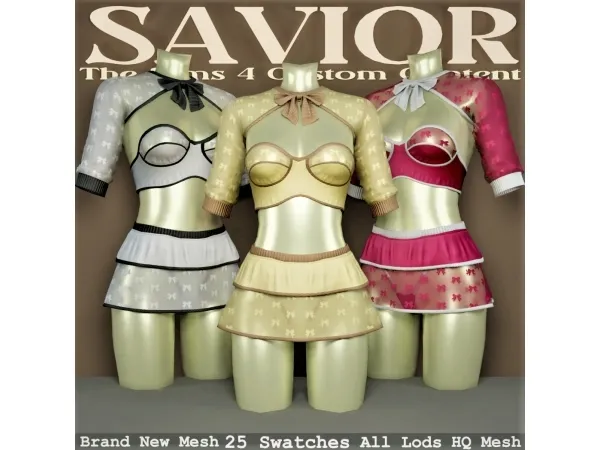 Alpha Svr_Betty Lewis Outfit Lace - The Sims 4 Custom Content