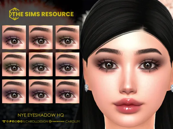 Sims 4 NYE Eyeshadow HQ by Caroll912