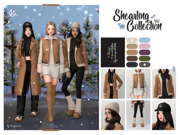 Maxis Match Shearling Collection II - The Sims 4 Custom Content